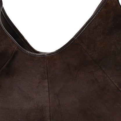 Saint Laurent Suede Mombasa Hobo Brown 8 of 12