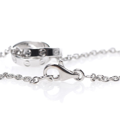 Cartier 18K White Gold Interlocking LOVE Bracelet 4 of 6