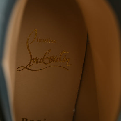 Christian Louboutin Veau Velours Birgitta 100 Zip Around Ankle Bootie 37.5 Tempete 7 of 8