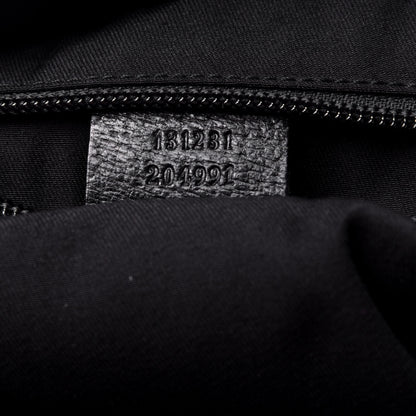 Gucci GG Monogram Large Web Handle Bucket Tote Black 7 of 9