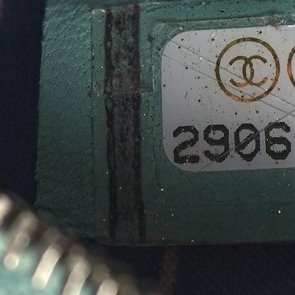 Chanel Lambskin Stitch Round Clutch With Chain Light Blue 7 of 12