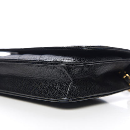 Chanel Caviar Quilted Wallet On Chain WOC Black 9 of 10