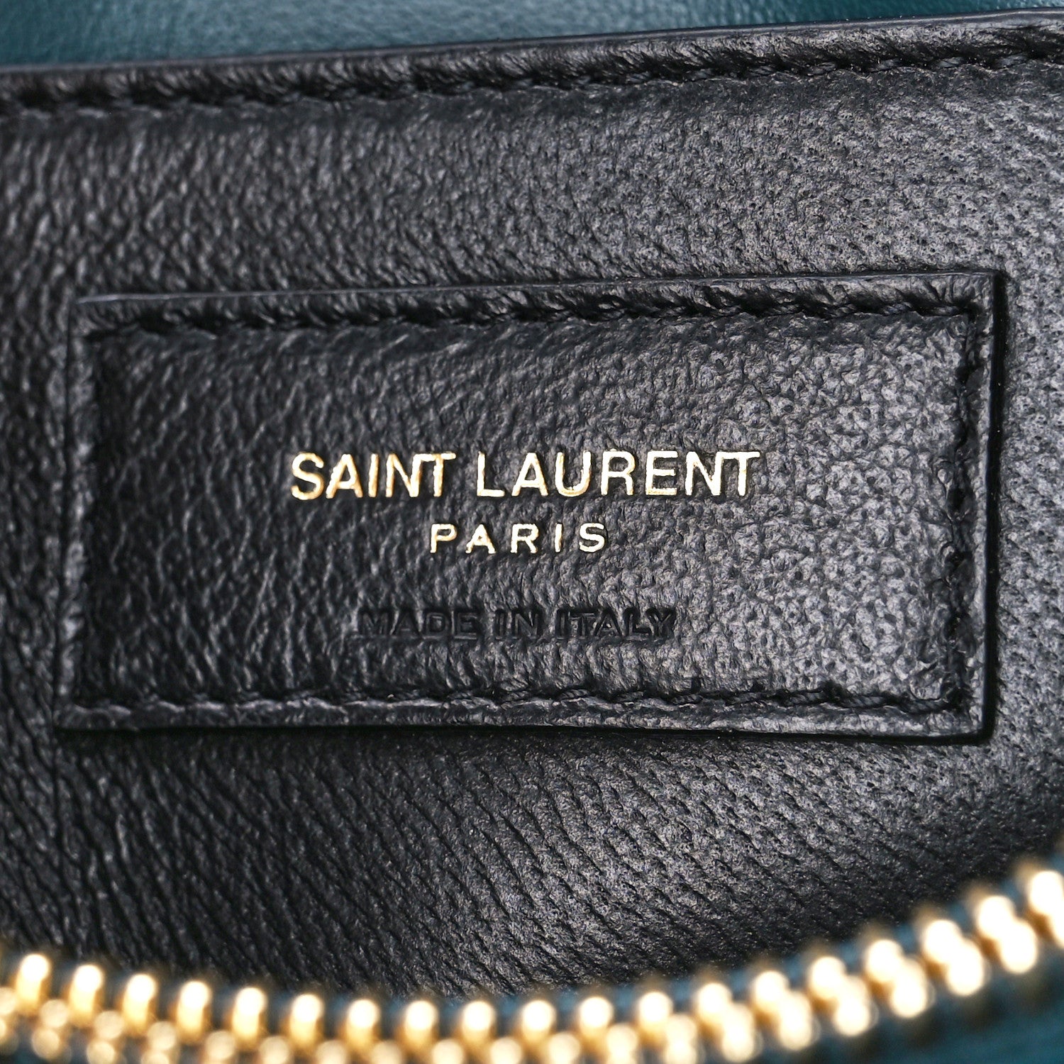 Saint Laurent Calfskin Y Quilted Monogram Small Loulou Chain Satchel Green 7 of 12