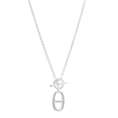 Hermes Sterling Silver Amulette Chaine d'Ancre Necklace 1 of 6