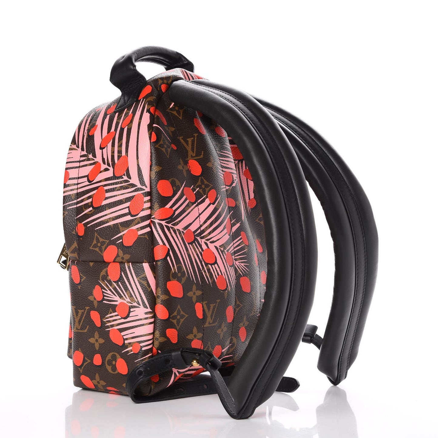 Monogram Jungle Dots Palm Springs Backpack PM Sugar Pink Poppy