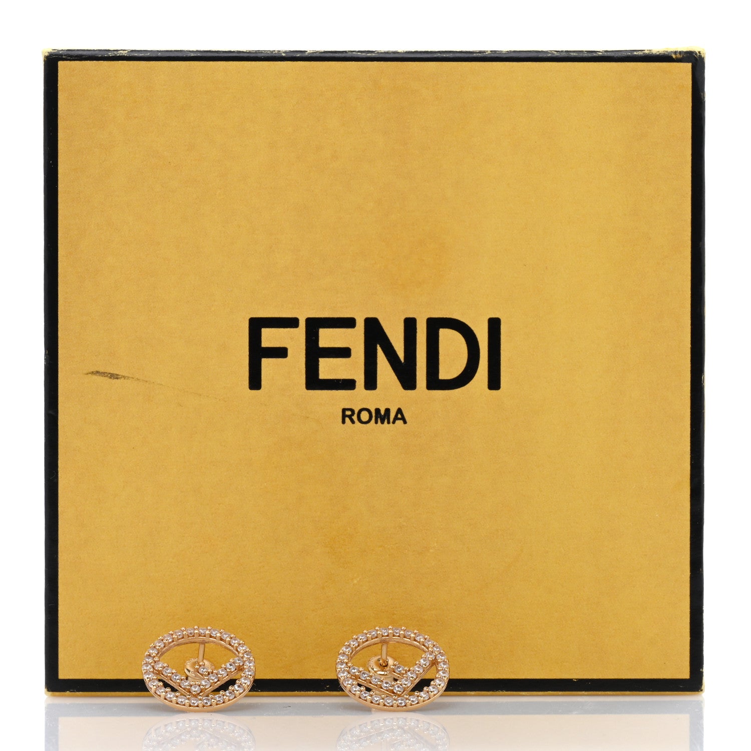 Fendi Metal Crystal F is Fendi Earrings Gold 5 of 5