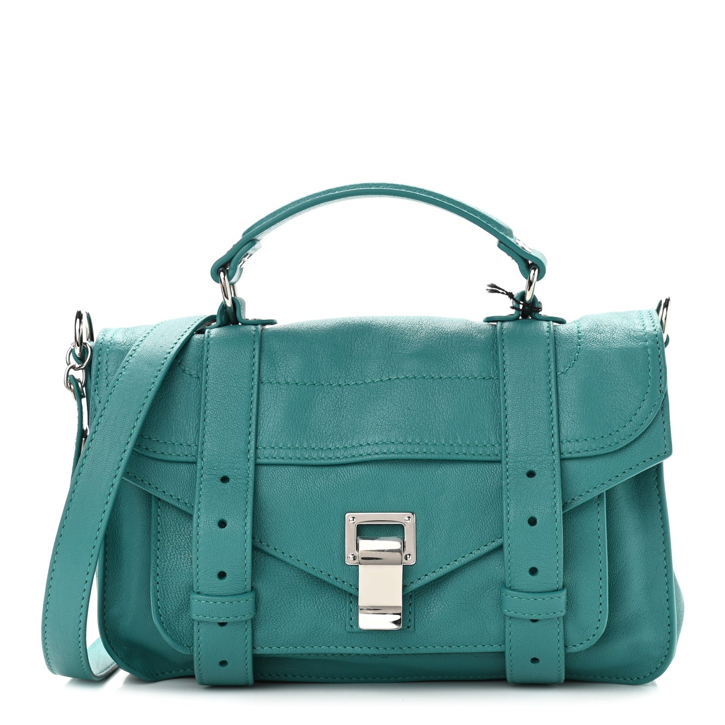 Lambskin Tiny PS1 Satchel Teal