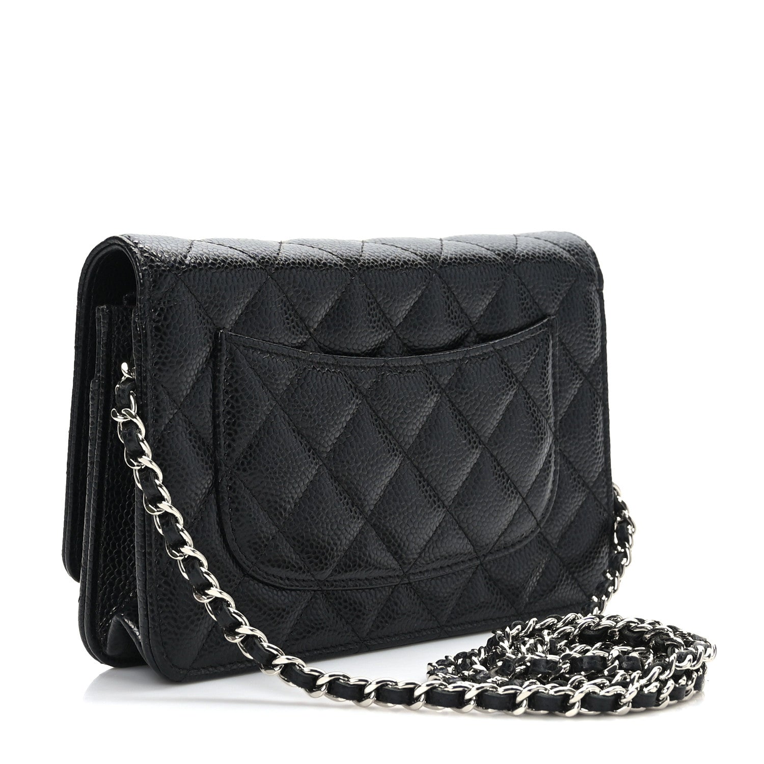 Chanel Caviar Quilted Wallet on Chain WOC Black 3 of 10