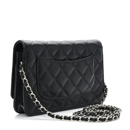 Chanel Caviar Quilted Wallet on Chain WOC Black 3 of 10