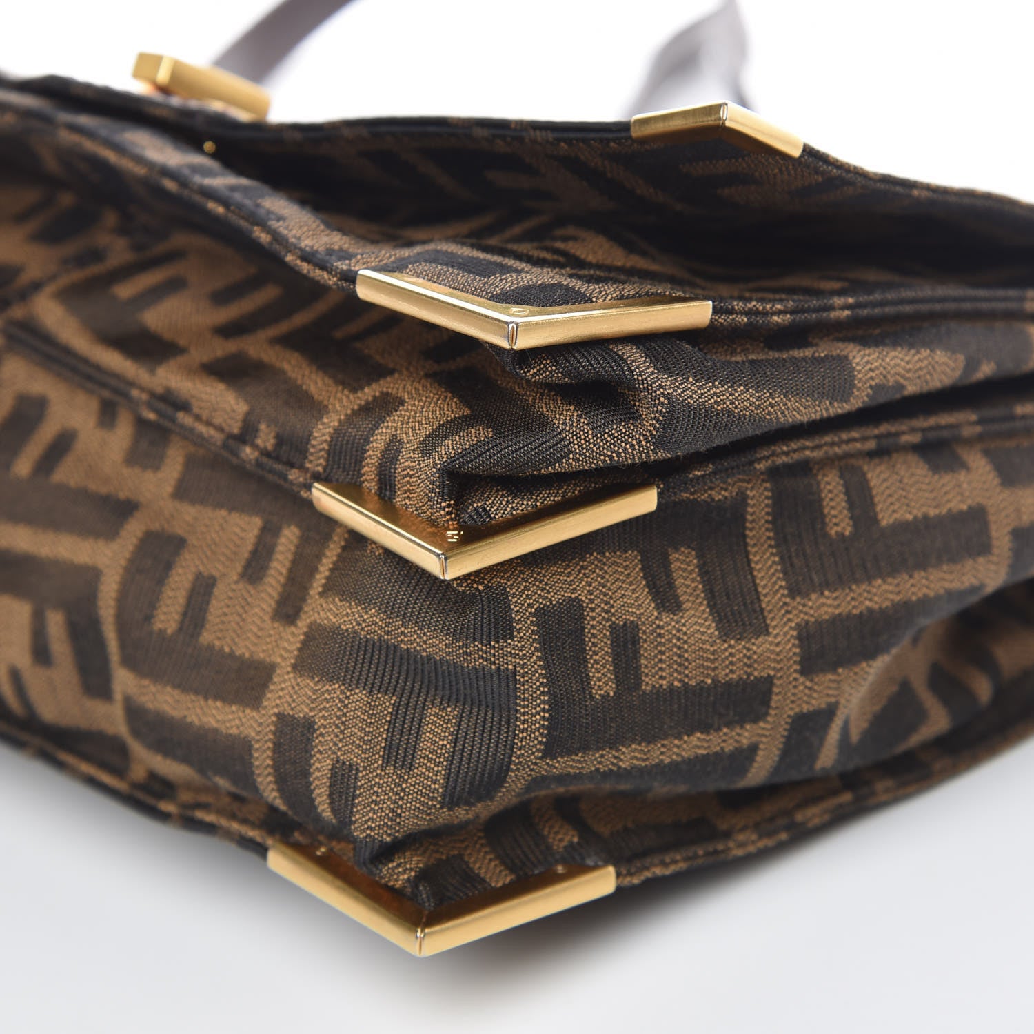Fendi Zucca Vitello Classico No.1 Satchel Tobacco Moro 9 of 9
