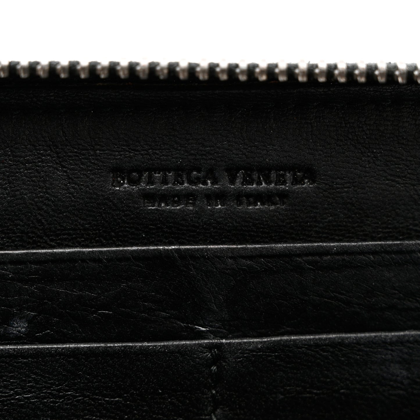 Nappa Intrecciato Ayers Zip Around Butterfly Wallet Black