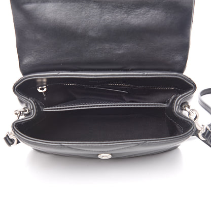 Saint Laurent Calfskin Y Quilted Monogram Toy Loulou Crossbody Bag Black 5 of 9
