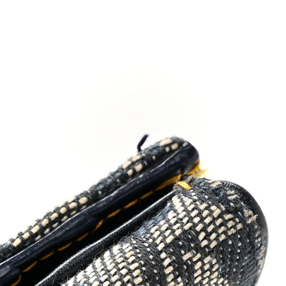 Christian Dior Monogram Saddle Wallet Navy 10 of 14