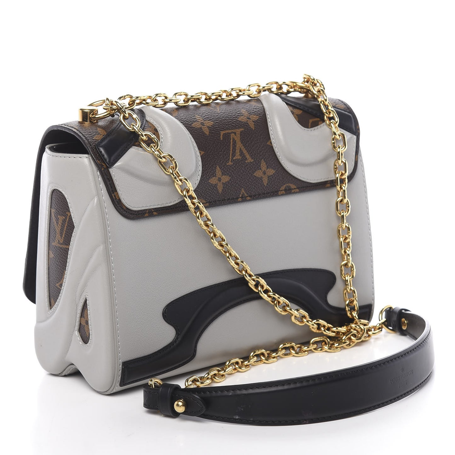 Calfskin Monogram Twist Shoulder Bag MM
