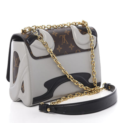 Louis Vuitton Calfskin Monogram Twist Shoulder Bag MM 3 of 10
