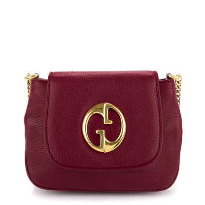 Gucci Cellarius Calfskin Small 1973 Chain Shoulder Bag Cherry Gloss 1 of 7