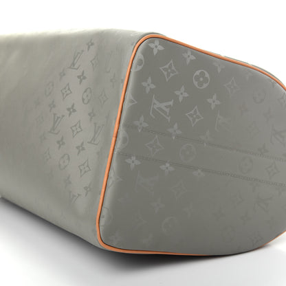 Louis Vuitton Monogram Titanium Keepall Bandouliere 50 6 of 9