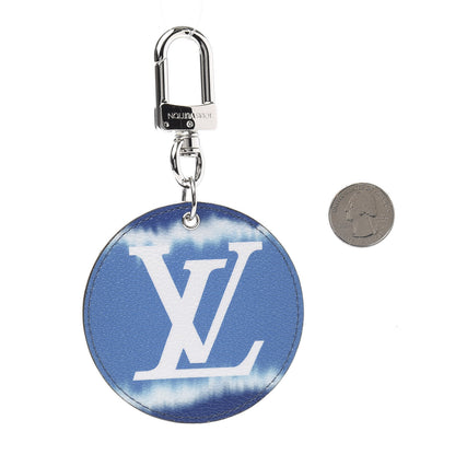 Louis Vuitton Monogram Escale Bag Charm Key Holder Blue 2 of 4