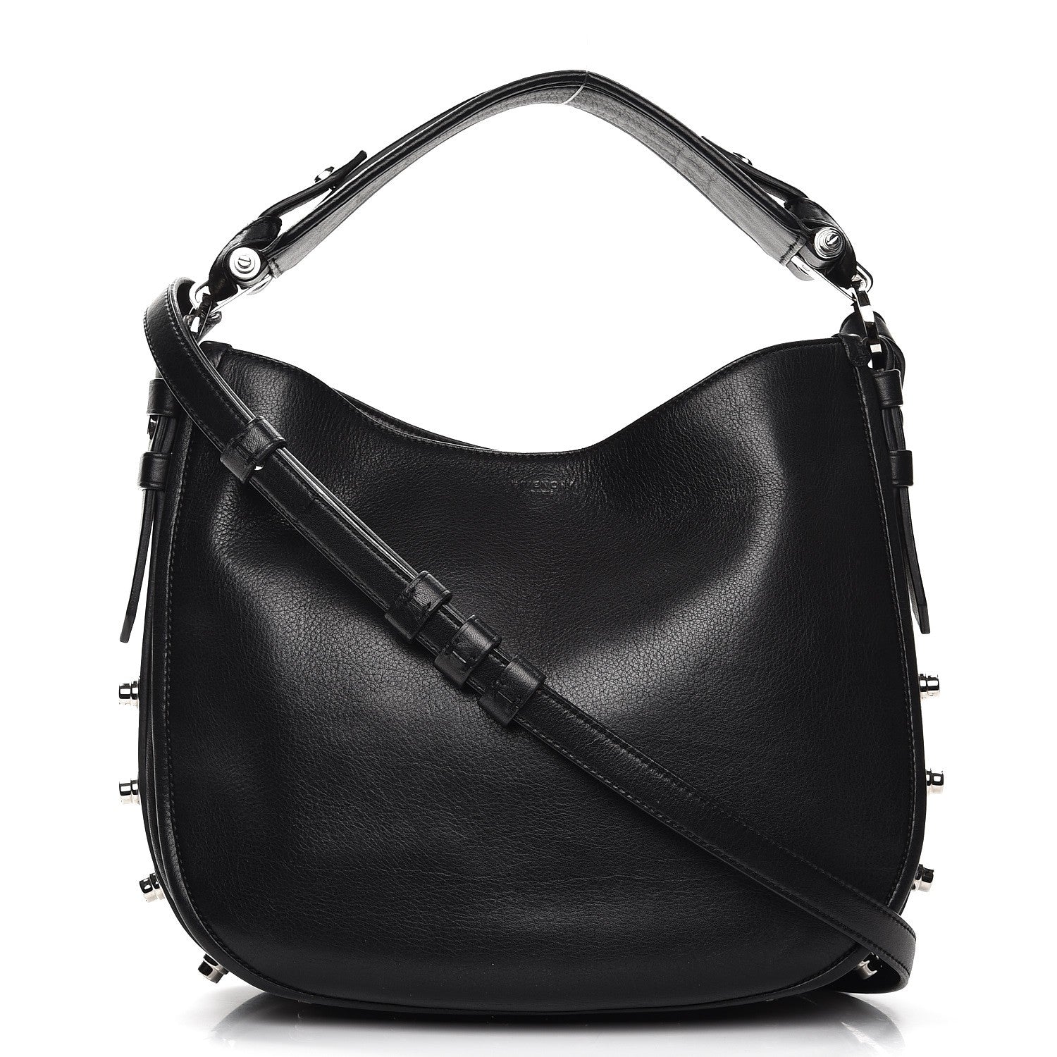 Givenchy Calfskin Small Studded Obsedia Hobo Black 1 of 8
