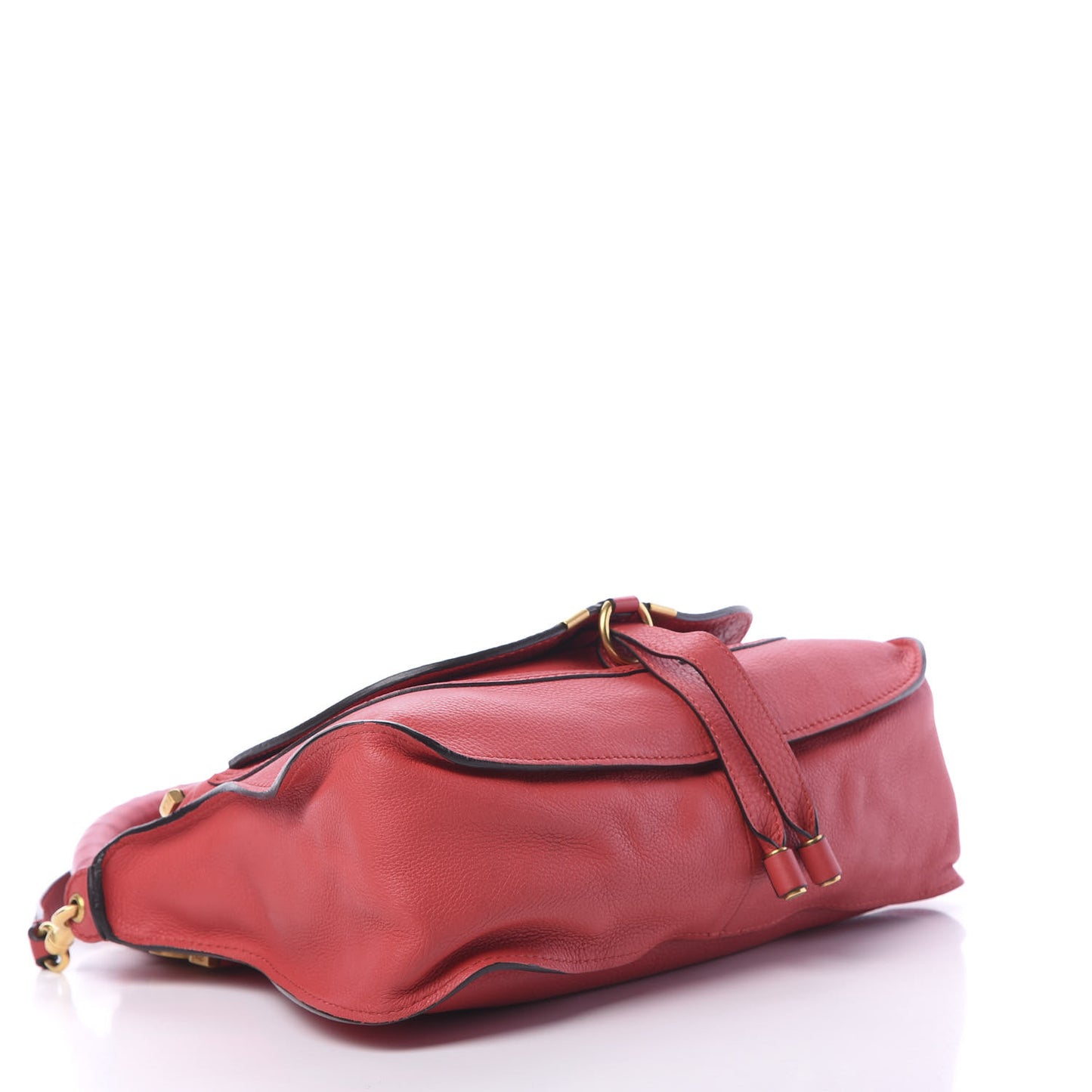 Calfskin Medium Marcie Satchel Red