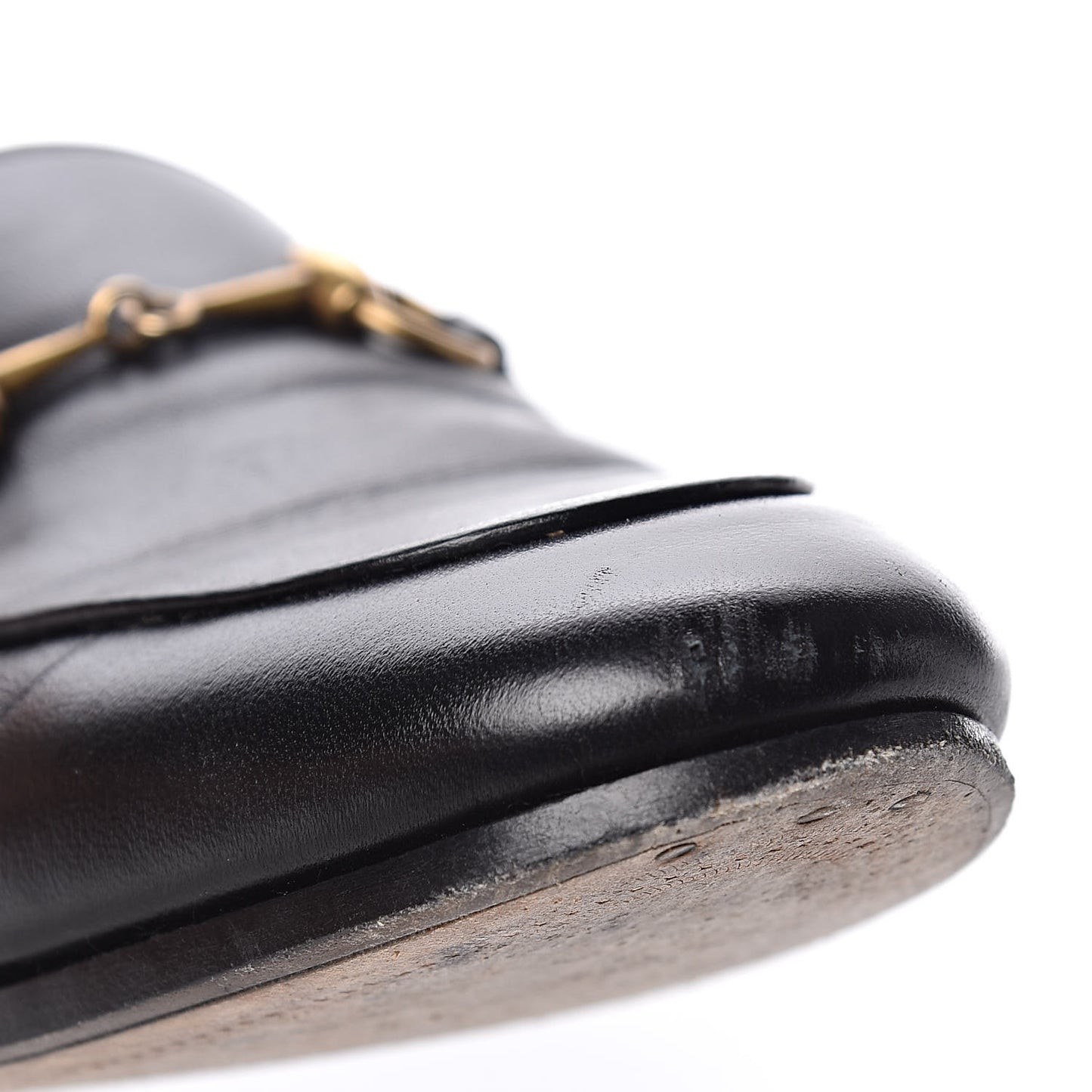 Lambskin Womens Brixton Horsebit Loafers 36 Black