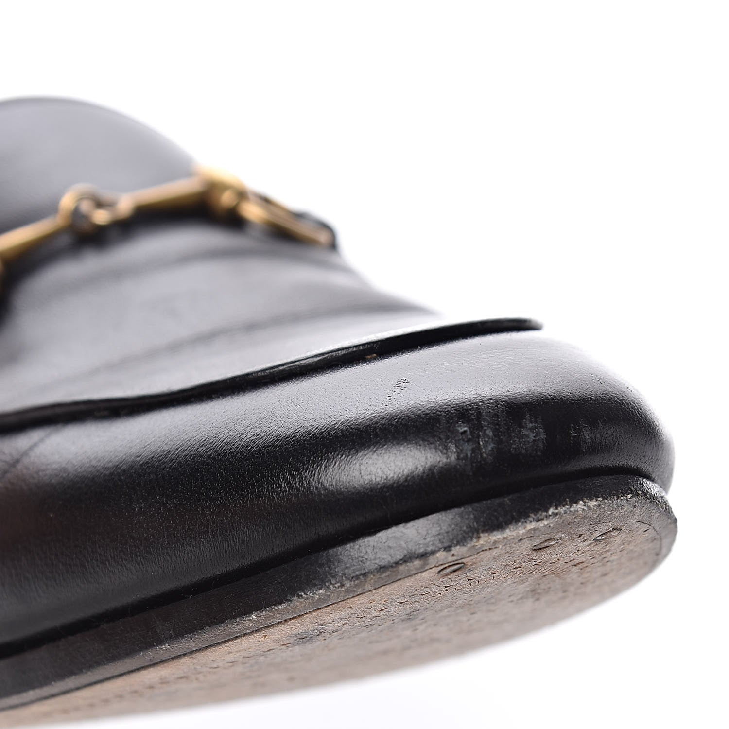 Gucci Lambskin Womens Brixton Horsebit Loafers 36 Black 13 of 14