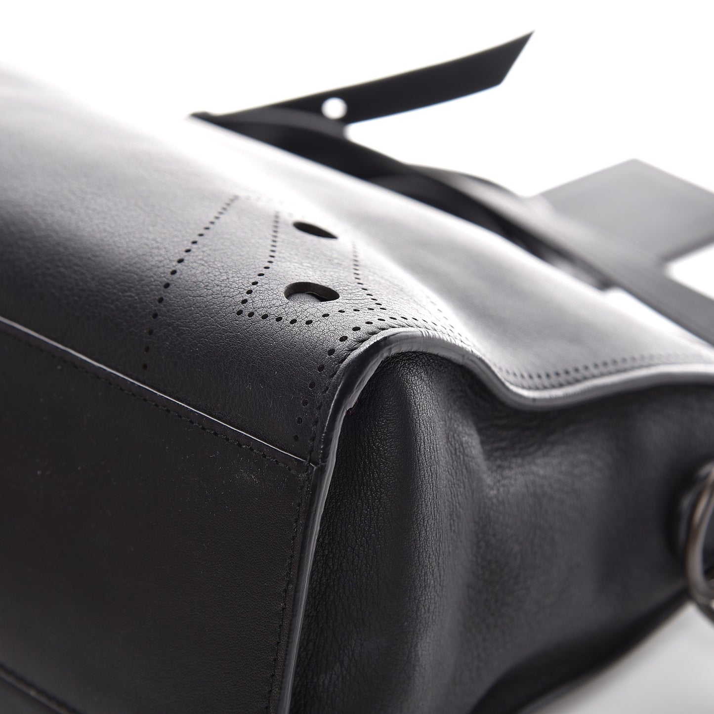 Veau Soyeux Perforated Blackout Hardware S City Black