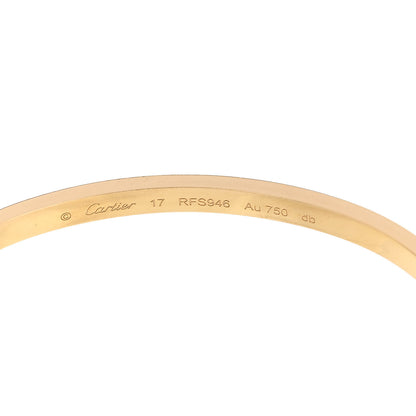 Cartier 18K Yellow Gold Small LOVE Bracelet 17 3 of 5