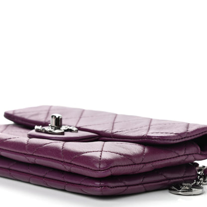Chanel Lambskin Quilted Mini Mineral Nights Flap Crossbody Bag Purple 11 of 11