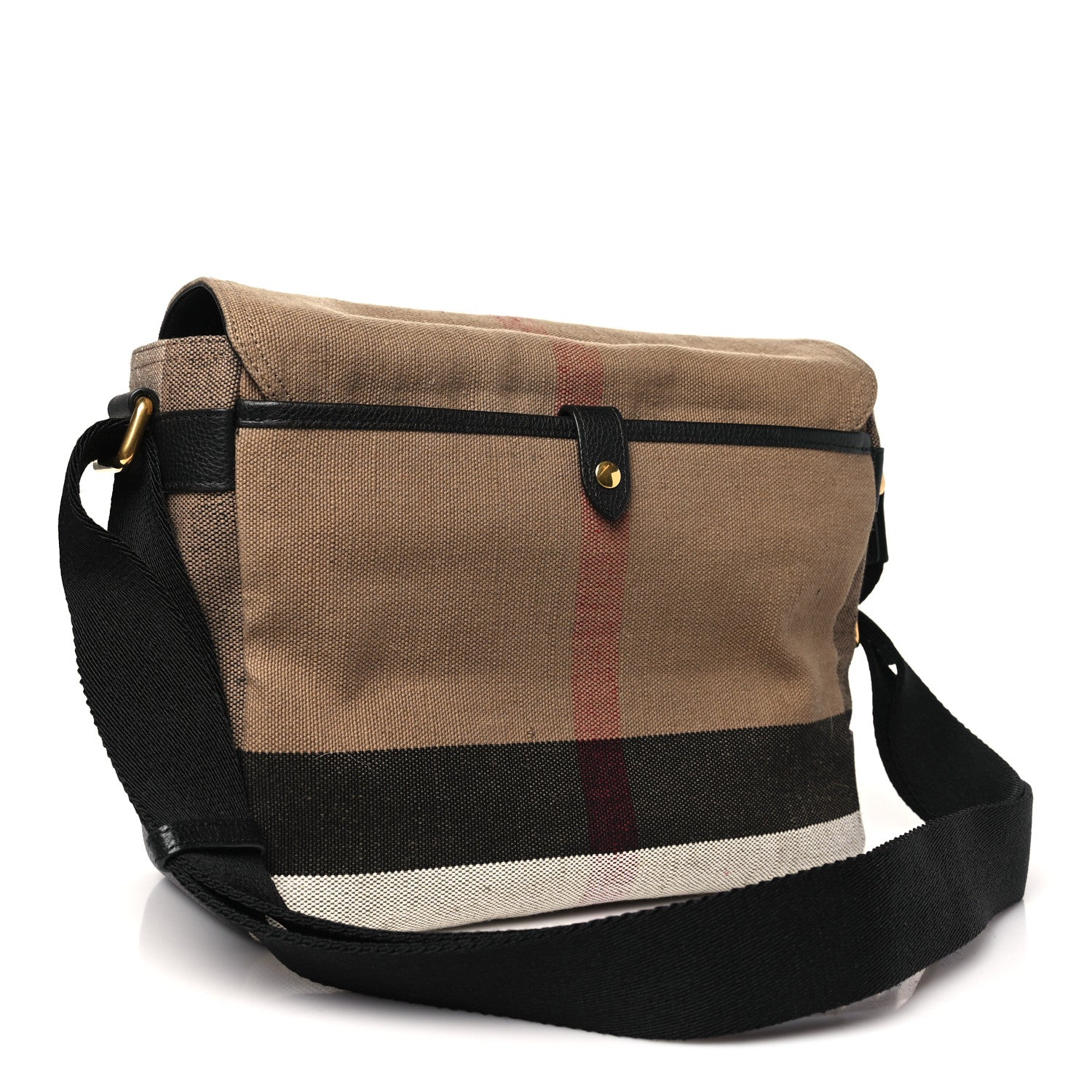 Burberry Canvas Mega Check Small Baildon Messenger Bag Black 3 of 10
