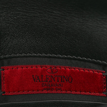 Valentino Garavani Vitello Medium Rockstud Envelope Flat Wristlet Pouch Black 5 of 5