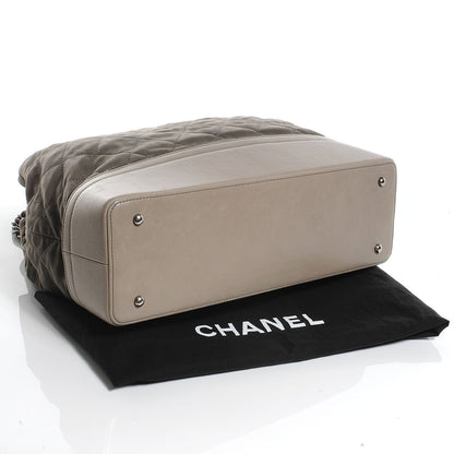 Chanel Iridescent Calfskin VIP Shopping Tote Grey 4 of 7