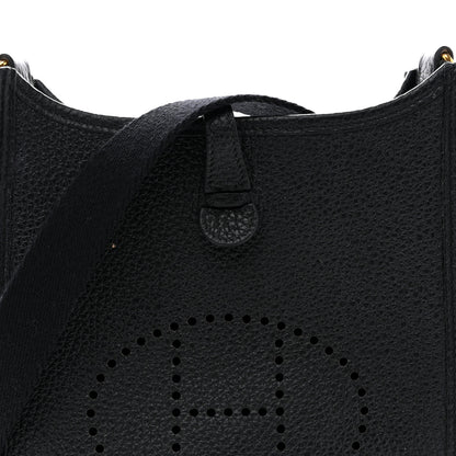 Hermes Taurillon Clemence Evelyne TPM Black 8 of 13