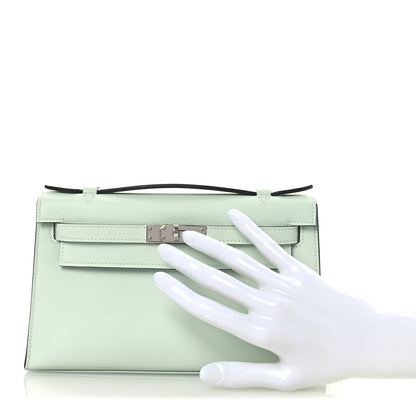 Hermes Swift Kelly Pochette Clutch Vert Peppermint 2 of 11