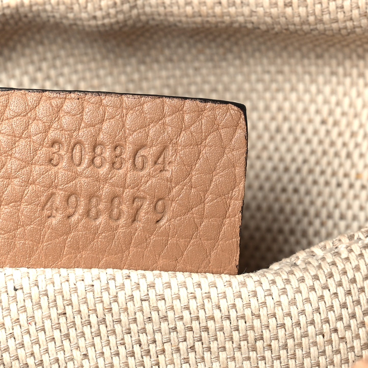 Pebbled Calfskin Small Soho Disco Bag Camelia