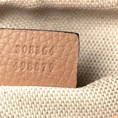 Gucci Pebbled Calfskin Small Soho Disco Bag Camelia 7 of 8