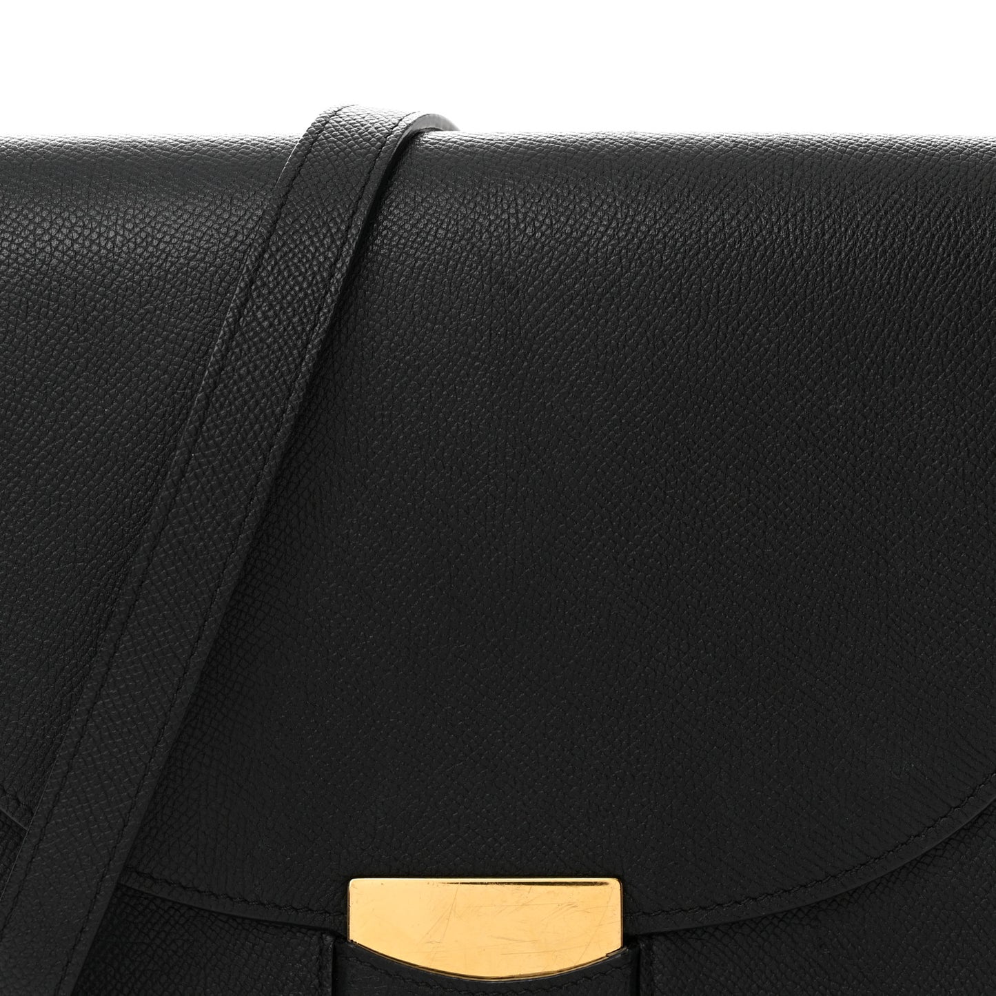 Grained Calfskin Compact Trotteur Black