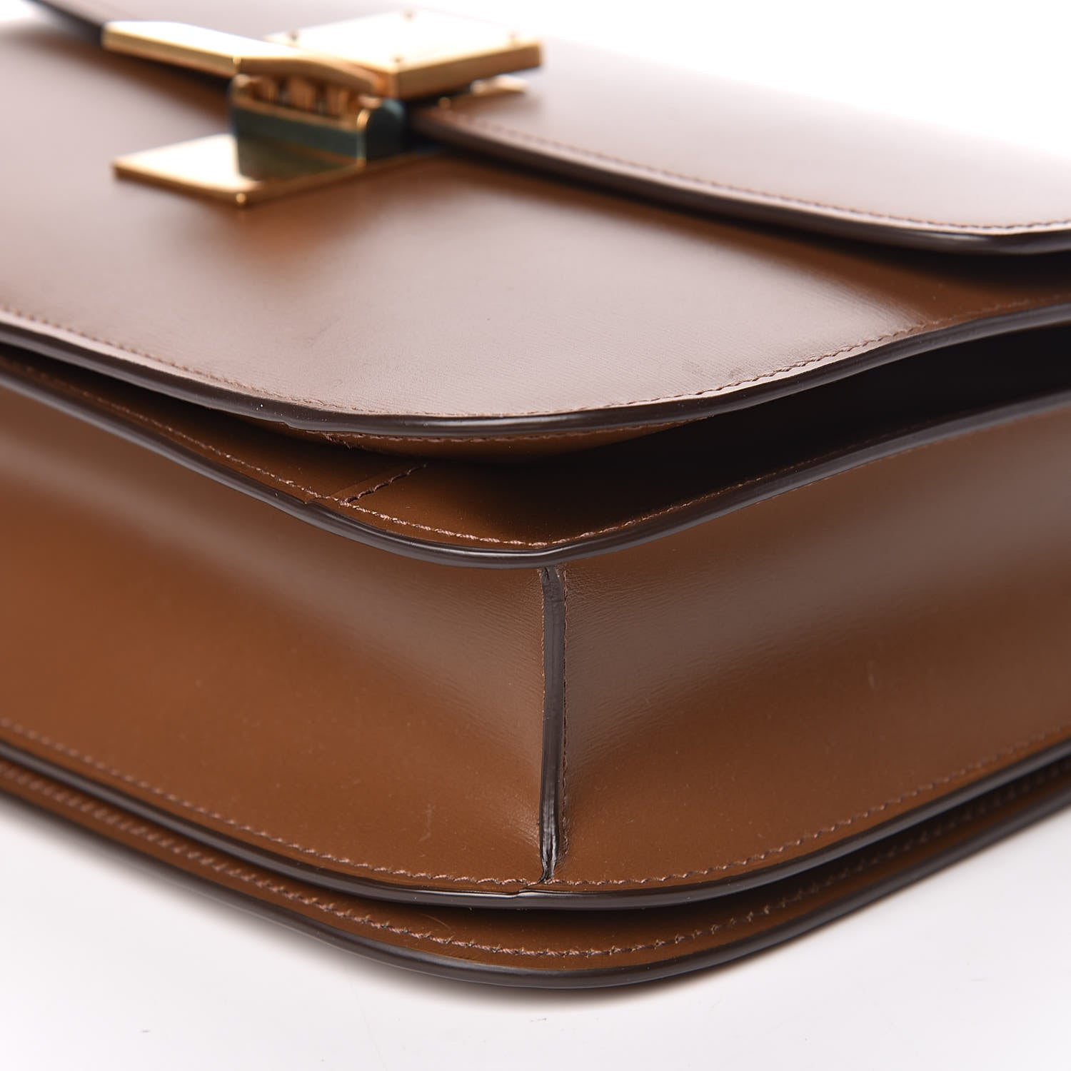 Celine Box Calfskin Medium Classic Box Flap Bag Camel 9 of 11
