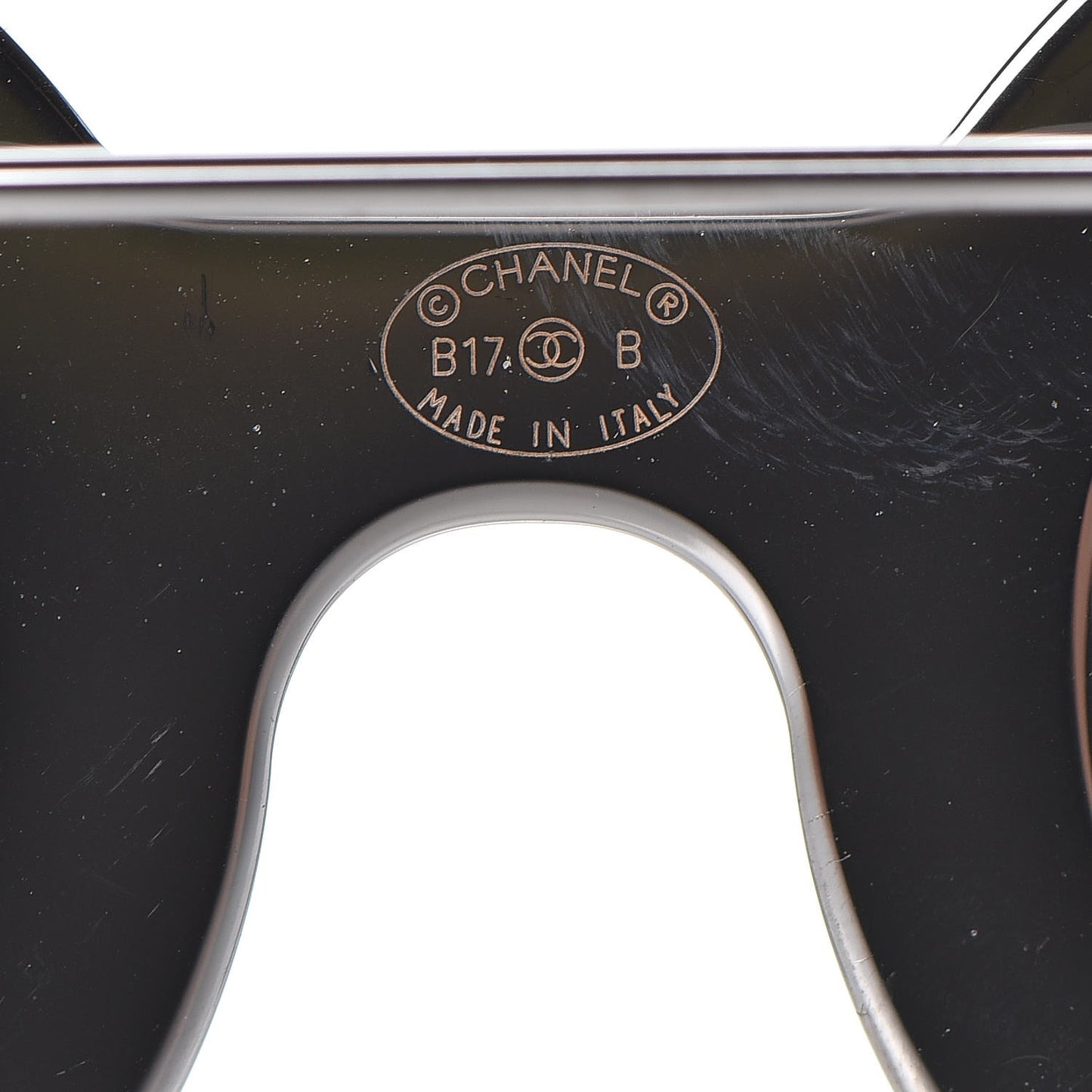 Crystal CC Sunglasses Brooch Silver