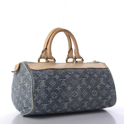 Louis Vuitton Monogram Denim Neo Speedy Blue 3 of 9