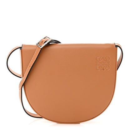 Loewe Soft Calfskin Heel Saddle Bag Tan 1 of 12
