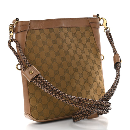 Gucci Monogram Braided Shoulder Bag Brown 2 of 8