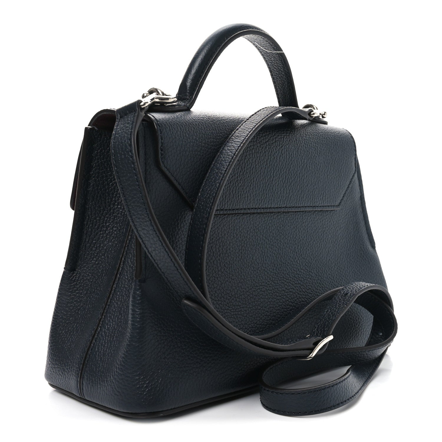 Mulberry Small Classic Grain Calfskin Mini Seaton Midnight Blue 3 of 9