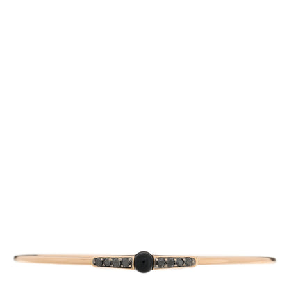Pomellato 18K Rose Gold Black Diamond Black Onyx M'ama non M'ama Bracelet S 1 of 3