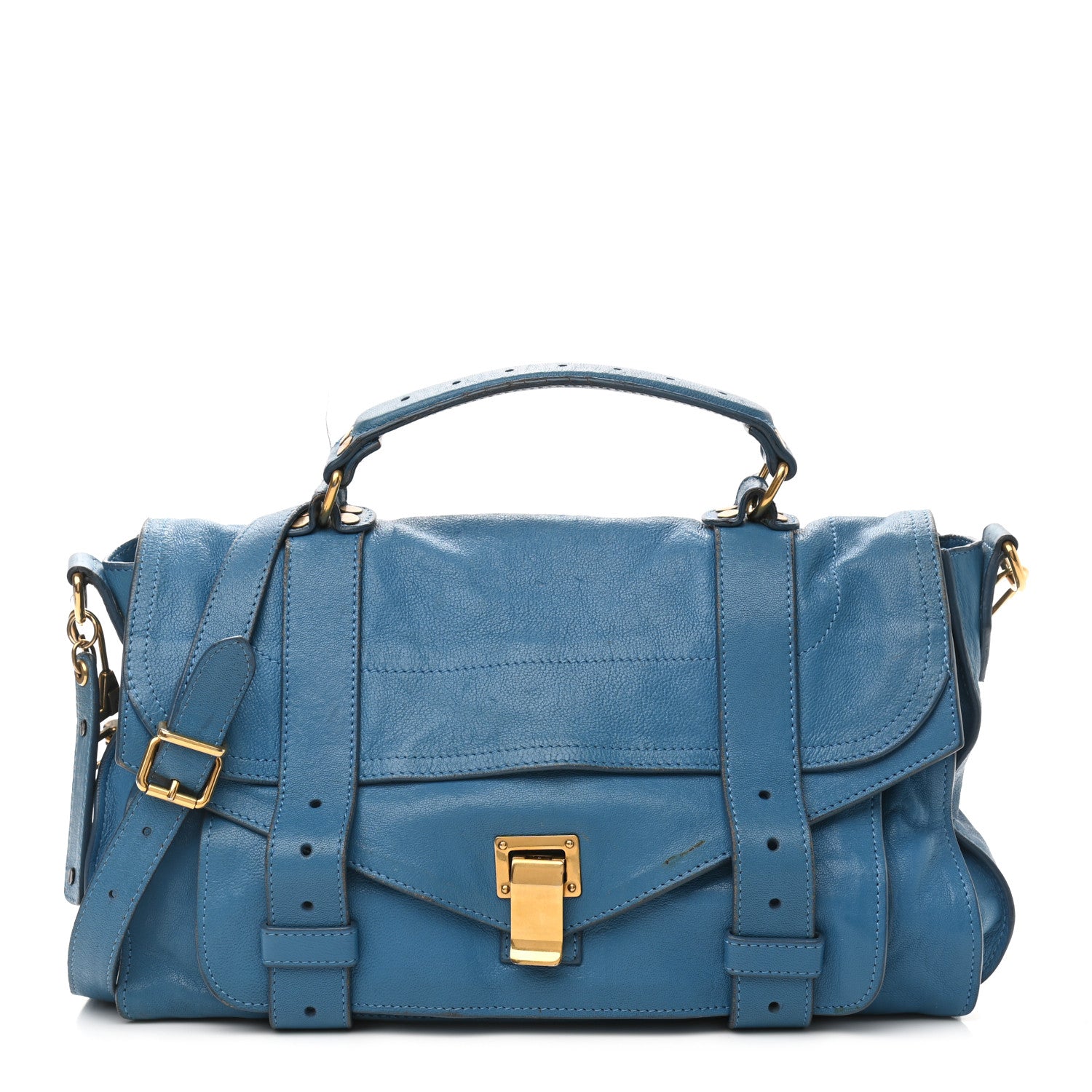 Proenza Schouler Lambskin Medium PS1 Satchel Sky Blue 1 of 17