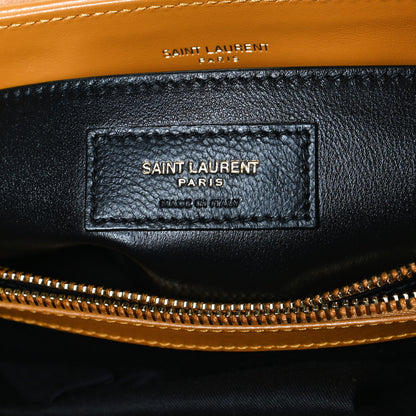 Saint Laurent Calfskin Y Quilted Monogram Small Loulou Chain Satchel Cheddar 7 of 12