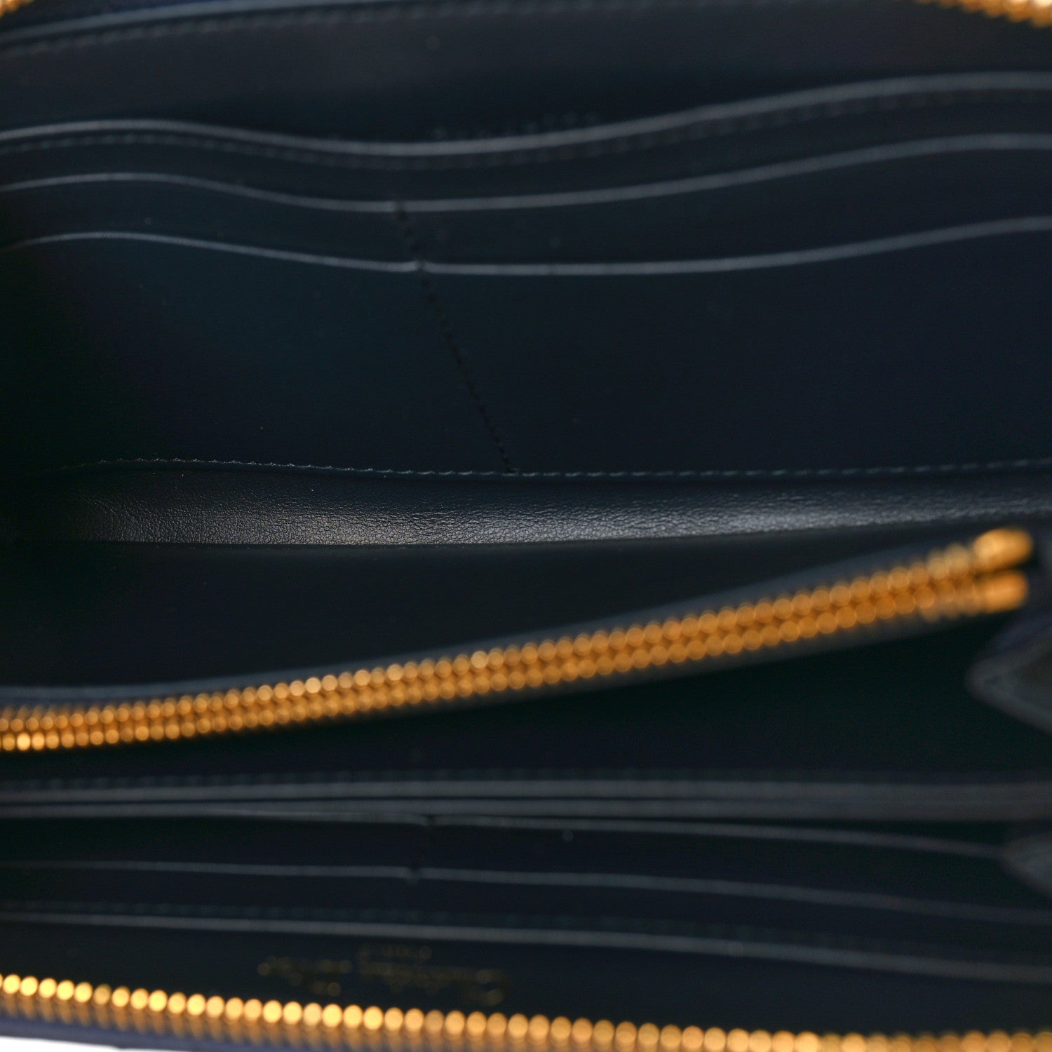 Christian Dior Oblique 30 Montaigne Zip Around Wallet Blue 5 of 7
