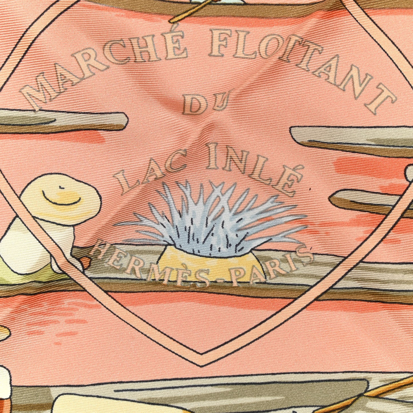 Silk Marche Flottant du Lac Inle Scarf 90