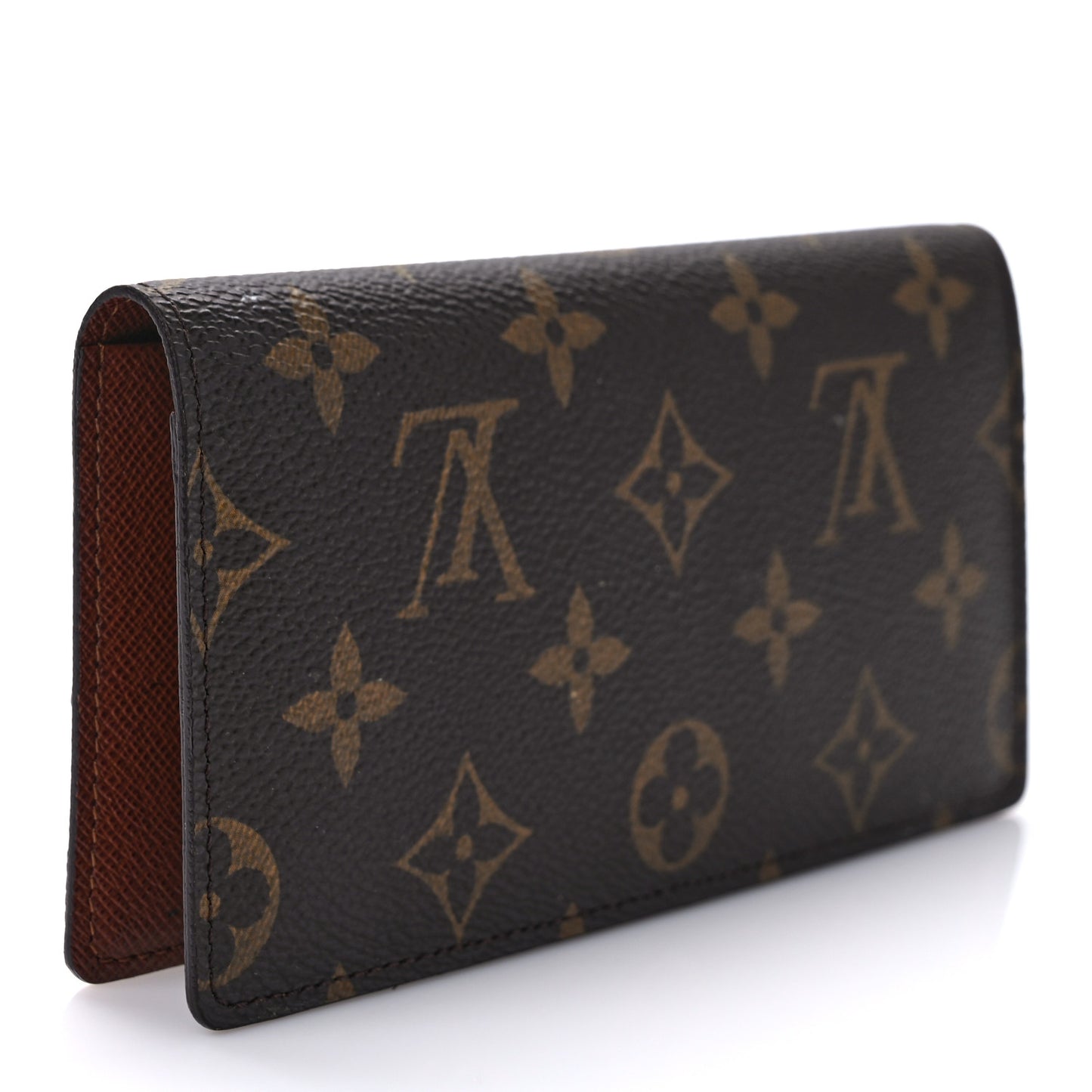 Monogram Simple Checkbook Holder Wallet Cover