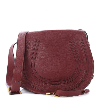 Chloe Calfskin Medium Marcie Round Crossbody Bag Red 1 of 9